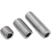 M2‑0.40 × 4 mm Socket Set Screw, Flat Point – Stainless Steel A2 (18‑8)