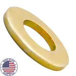 Sae Flat Washer, Thru Hardened, Zinc/Yellow