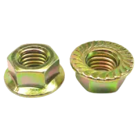 Metric Class 8, Non Serrated, DIN 6923, Zinc-Yellow CR+6