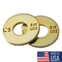 Uss L9 Tension Flat Washers Pattern Zinc & Yellow Cr+3 (Usa)