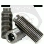 Half Dog Socket Set Screws, Thermal Black Oxide, Alloy 