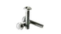 Machine Screw, Round Head Slotted, Zinc Cr+3 (Inch)