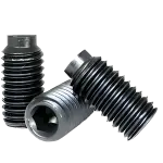 Half Dog Socket Set Screws, Thermal Black Oxide, Alloy