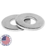 Metric Flat Washer, Asme B18.22M, Narrow, Thru Hardened, Zinc/Blue Cr+3