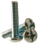 Machine Screw, Round Head Phillips/Slotted Combo, Zinc Cr+3 