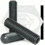 Flat Point Socket Set Screws, Thermal Black Oxide, Alloy 