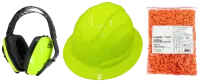 Lineup of work ear and head protection products