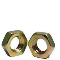 HEX JAM NUT YELLOW ZINC