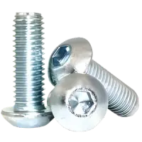Metric Class 12.9 Button Socket Screw, ISO 7380 1, Mechanical Zinc CR+3