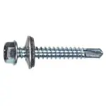Proferred Self Drilling Screw W/Bonded Washer, Zinc Cr+3 