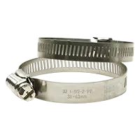 304 Stainless Hose Clamps with Nickel Plated Screw
