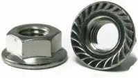 HEX SERRATED FLANGE LOCKNUT ZINC