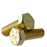Grade 8 Hex Head Cap Screws w/ Nylon Patch Zinc Yellow (USA)