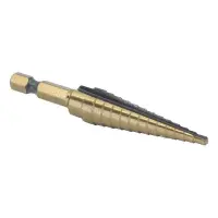 #1 HSS BLACK & GOLD QUICK CHANGE HEX SHANK STEP DRILL BIT (1/8\
