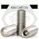 Oval Point Socket Set Screws, Stainless Steel 18 8 