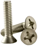Machine Screw, Phillips Flat Head, Stainless Steel 18 8 