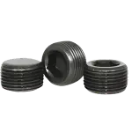 Pipe Plugs, Hex Flush Seal 7/8 Taper, Black Alloy