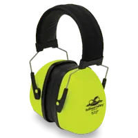 Bullhead Safety® Hearing Protection – High-Visibility Lime Premium Padded Headband Earmuff