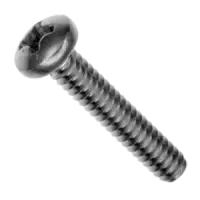 Machine Screw, Round Head Phillips/Slotted Combo, Zinc Cr+3 (Inch)