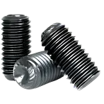 Knurled Cup Point Socket Set Screw, Zinc CR+3 Bake