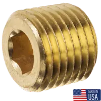Pipe Plugs, Brass 3/4 Taper, Plain (Usa) (Inch)