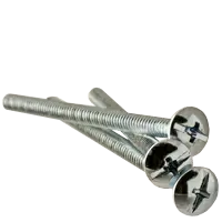 Machine Screw, Truss Head Phillips/Slotted Combo, Zinc Cr+3 