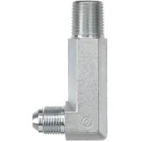 Steel, SAE J514 37° Flare 90° Extra Long Male Elbow, 3/4\