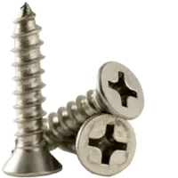 Self Tapping Screw, Phillips Flat Head, Type A, Stainless Steel 18 8