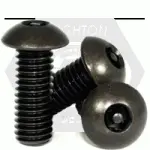 Button Socket Cap, Tamper Resistant, Thermal Black Oxide, Alloy 