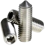 Cone Point Socket Set Screws, Stainless Steel 18 8