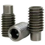 Full Dog Socket Set Screws, Thermal Black Oxide, Alloy